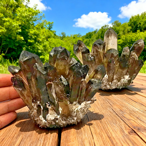 New raw smoky - raw, quartz