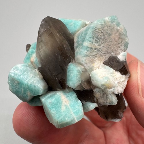 Great smoky quartz amazonite - great,