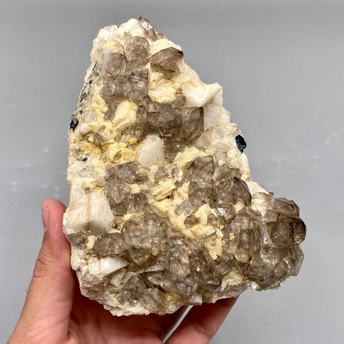 Smoky quartz cluster - smoky,
