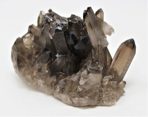 Smoky quartz crystal cluster - smoky,