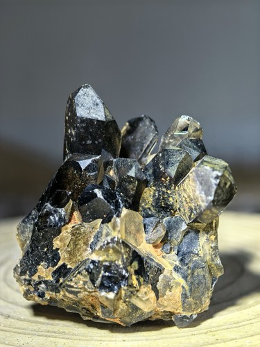 Natural dark smoky quartz - natural,