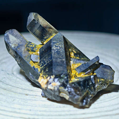 Druzy smoky quartz cluster - smoky,