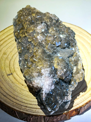 Authentic raw fluorite cluster - authentic,
