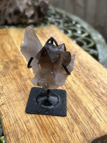 Smoky quartz cluster top - quartz,