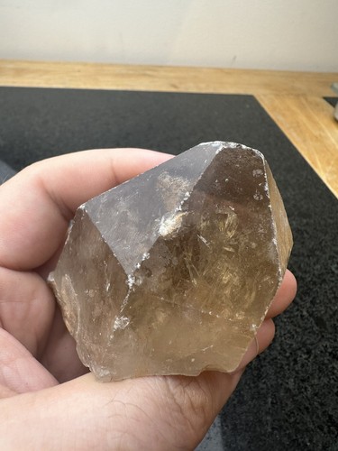 Quartz cluster crystal with - cluster,