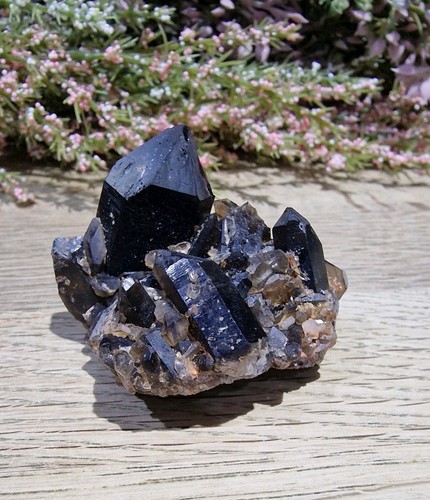 Smoky quartz crystal raw - quartz,