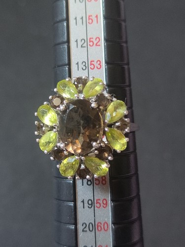 925 sterling silver - silver, smoky