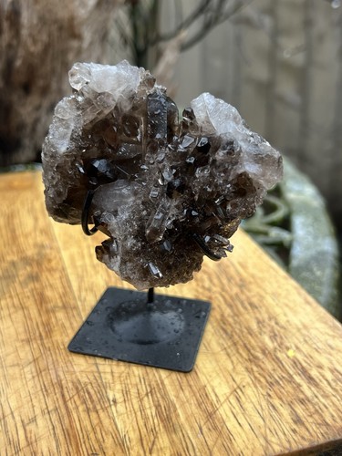 Smoky quartz cluster - smoky,