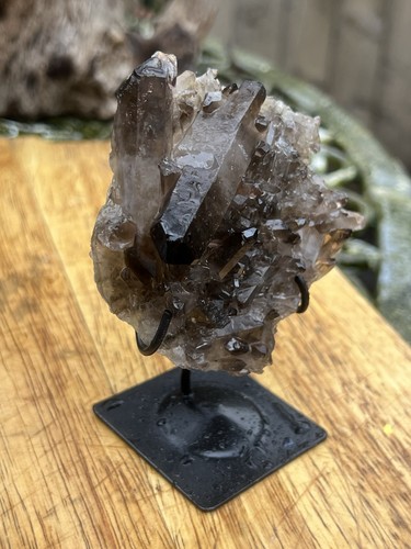 Smoky quartz cluster top - quartz,