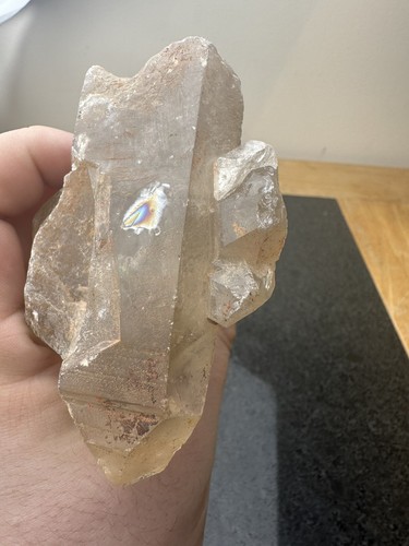 Quartz cluster crystal with - crystal,