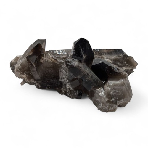 Smoky quartz crystal cluster - quartz,