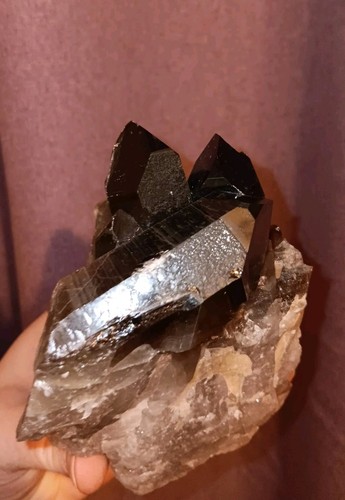 Large smoky quartz point - large,