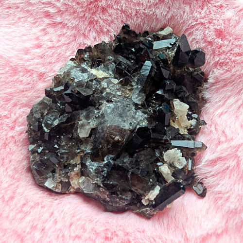 Dark smoky quartz crystal - dark,