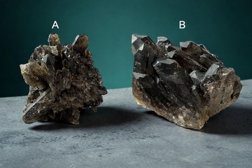 Natural smoky quartz crystal - smoky,