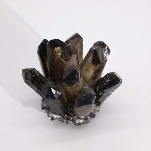 Crafted quartz cluster smoky - crafted,