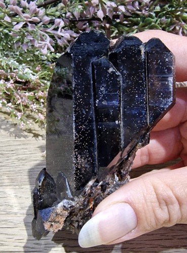 Smoky quartz crystal raw - smoky,