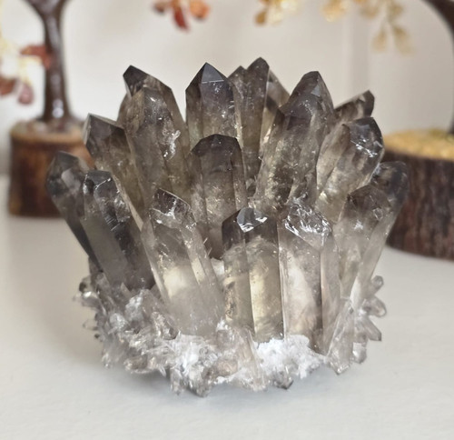 Natural smoky quartz crystal - natural,