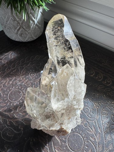 Lemurian smoky point inclusion - lemurian,
