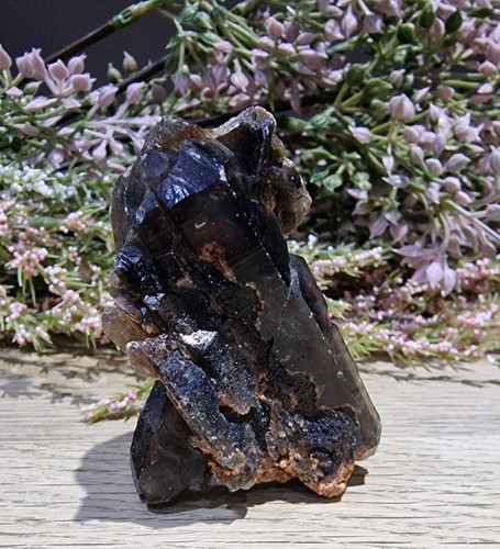 Smoky quartz crystal - smoky,