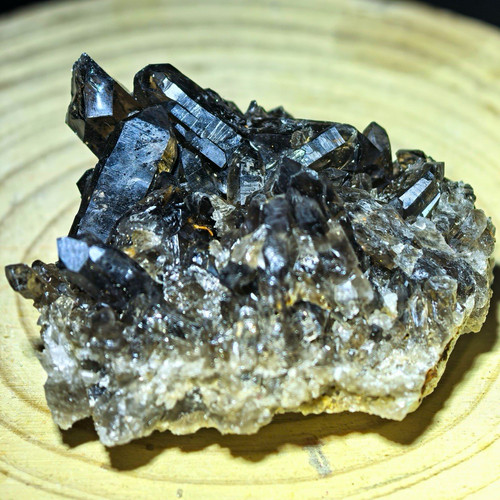 Dark smoky quartz crystal - smoky,
