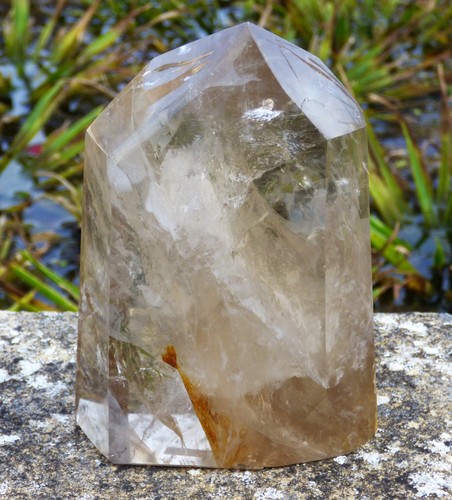 Large smoky quartz crystal - large,