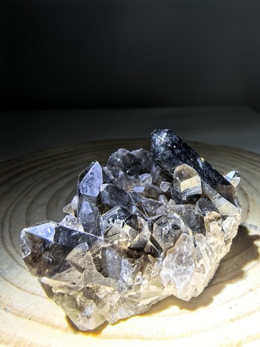 Natural smoky quartz crystal - quartz,